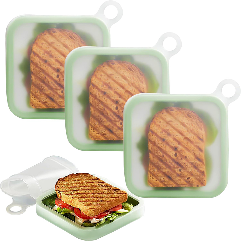 Silicone Sandwich Toast Bento  - Food Storage Keep Warm ulasan dan harga