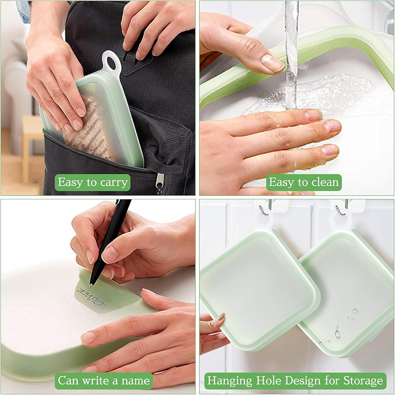 Silicone Sandwich Toast Bento  - Food Storage Keep Warm ulasan dan harga