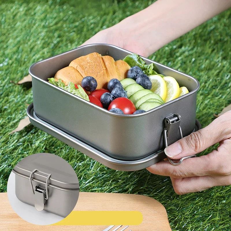 Titanium Lunch Box 800/1200ml  - Food Storage Not Plastic ulasan dan harga