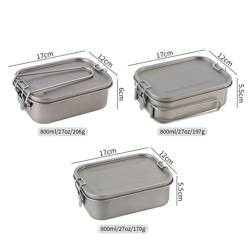 Titanium Lunch Box 800/1200ml  - Food Storage Not Plastic ulasan dan harga