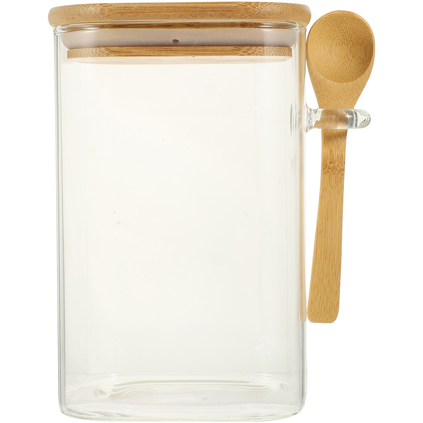 1Set Square Airtight Glass Foo - Food Storage Jars ulasan dan harga